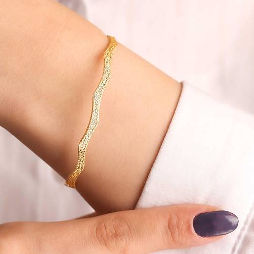 10 Gr 22 Ayar iliksiz Simli Birce Bilezik