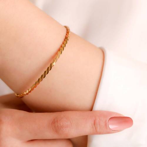 10 Gr 22 Ayar iliksiz Aynal Burgu Bilezik