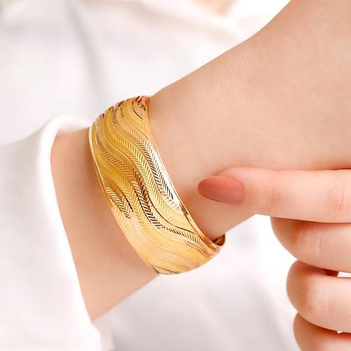 25 Gr(Gram) 25 Mm 22 Ayar iliksiz arnelli Su Yolu Bilezik