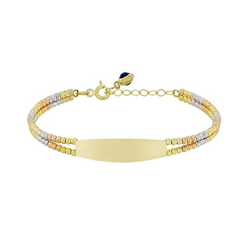 Dorika Toplu Altn Plaka Bileklik