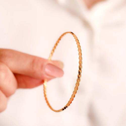 10 Gr 22 Ayar iliksiz Aynal Burgu Bilezik