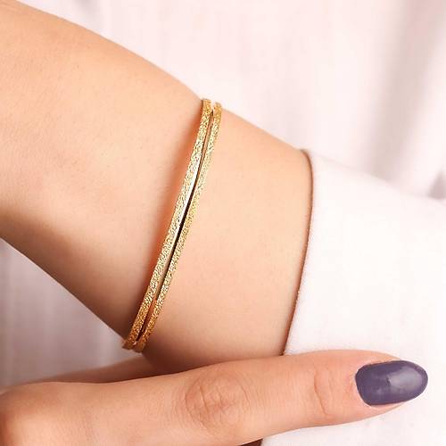 10 Gr 22 Ayar iliksiz Simli Hera Bilezik