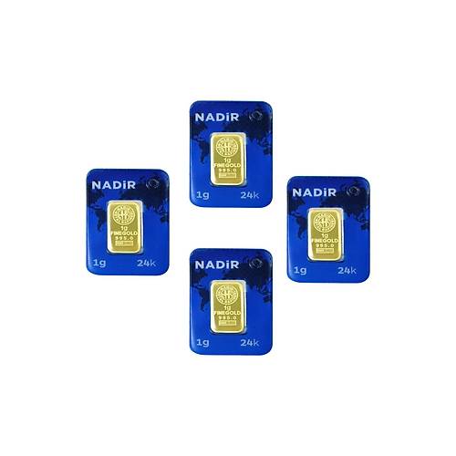 4 Adet 1 Gr 24 Ayar Gram Altn