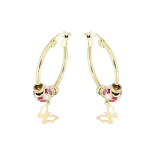 Altn Kelebek Halka Kpe