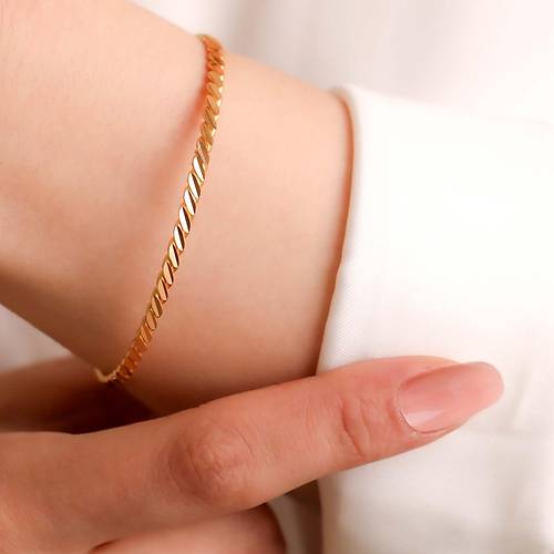 10 Gr 22 Ayar iliksiz Kbra Burgu Bilezik