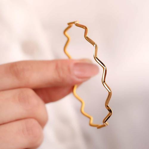 10 Gr 22 Ayar iliksiz Dalgal Ajda Bilezik