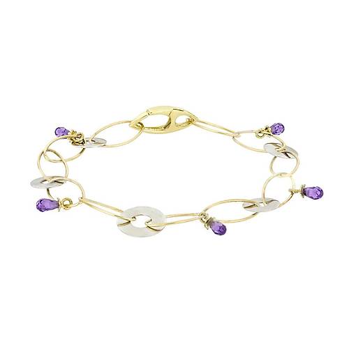 Renkli Tal Altn Bileklik