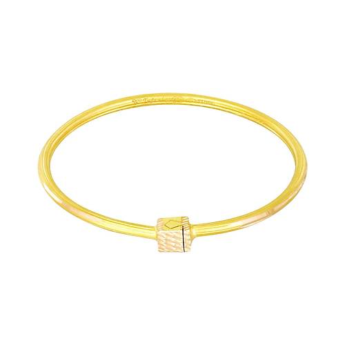 25 Gr 22 Ayar iliksiz izgili Kilitli Ajda Bilezik