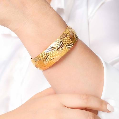 16 Gr(Gram) 15 Mm 22 Ayar iliksiz arnelli Kp Bilezik