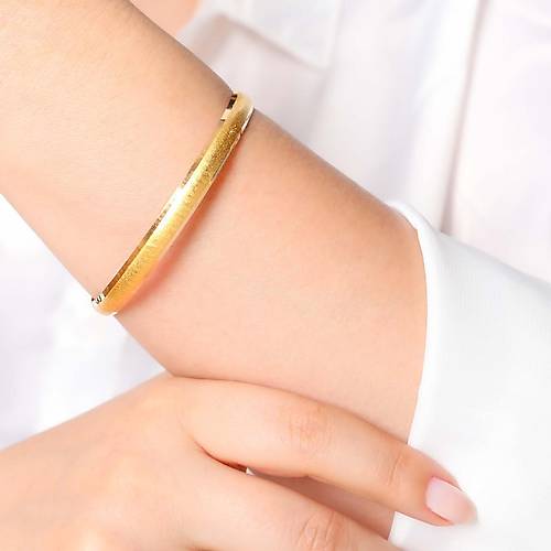 9 Gr 6 Mm 22 Ayar iliksiz Tel Kenar Bilezik