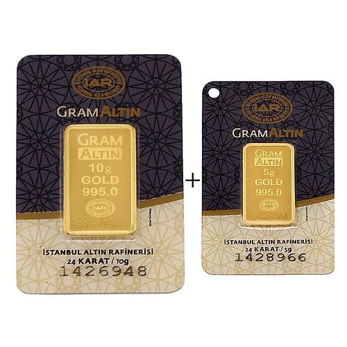 15 Gram (10+5) Kle Altn 24 Ayar