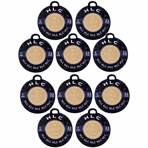 10 Adet 1 Gr 22 Ayar Gram Altn (Kark Marka)