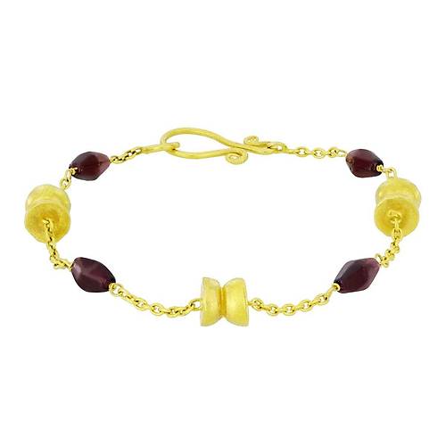 Garnet Tal Altn Bileklik