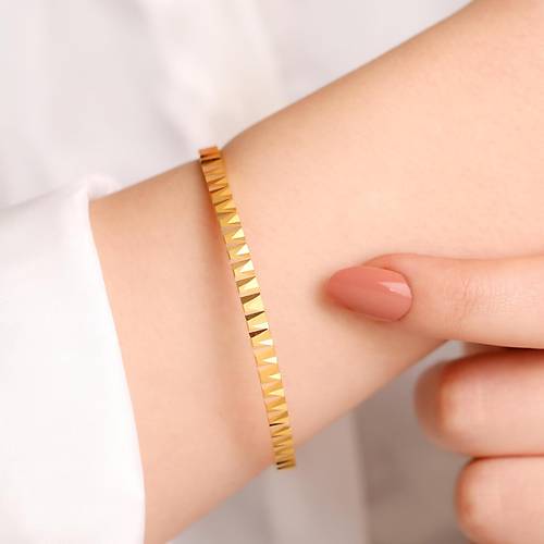 25 Gr 22 Ayar iliksiz Kum Zikzak Bilezik