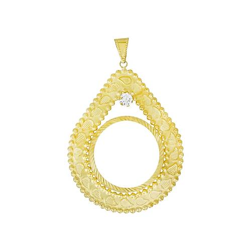 Tam Altn ereve Kolye Ucu