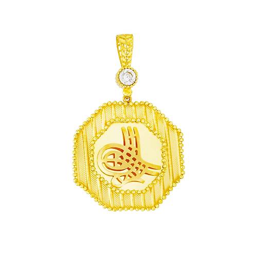 Altn Osmanl Tural ereveli Kolye Ucu