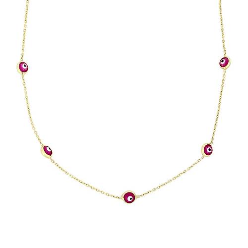 Altn Nazar Boncuklu Kolye