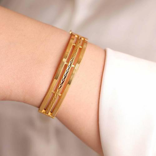 24 Gr 22 Ayar Tiaburga C3 iliksiz Bilezik