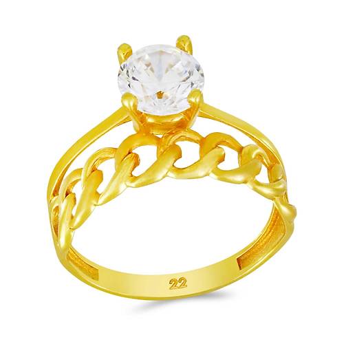 22 Ayar Altn Tekta Yzk