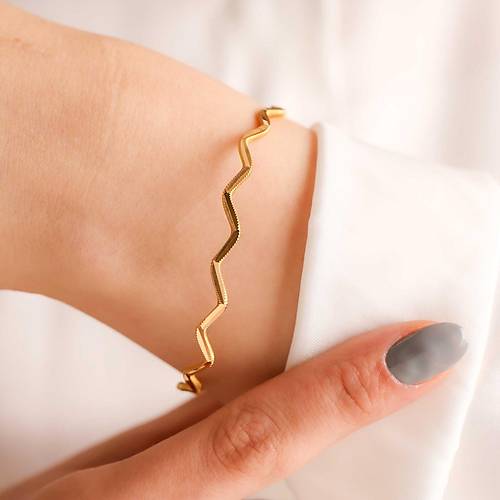 10 Gr 22 Ayar iliksiz Era Dalga Bilezik