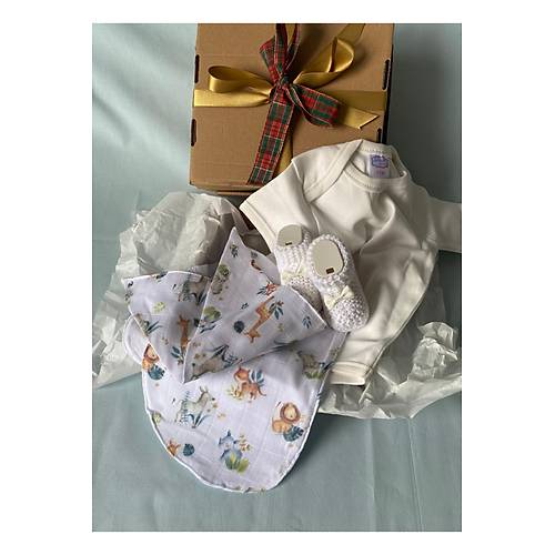 Ho�geldin Bebek | Organik Yenido�an Bebek Hediye Seti (Unisex)