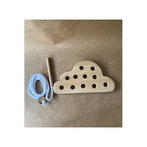 Montessori E�itici Oyuncak �p Ge�irme 3'l� G�ky�z� Seti | Ay, Bulut ve Y�ld�z Ah�ap Set | �nce Motor Becerisi Oyunca��