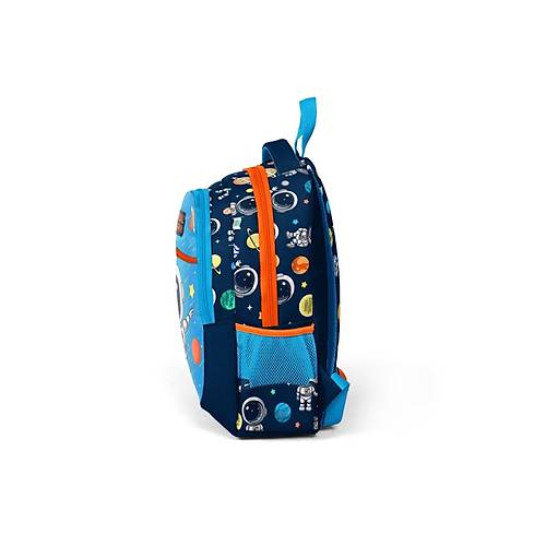 Lacivert Mavi Astronot Desenli �� B�lmeli Okul S�rt �antas� �lk��retim �antas�