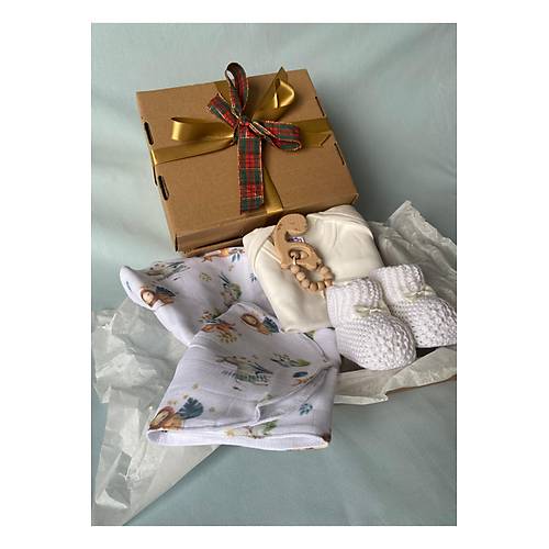 Ho�geldin Bebek | Organik Yenido�an Bebek Hediye Seti (Unisex)