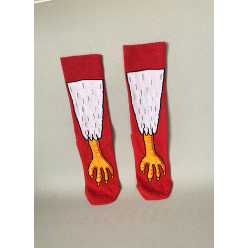 Ku Aya Desenli Unisex Soket orap (1 ift) ? Elenceli Funny Socks Premium Krmz