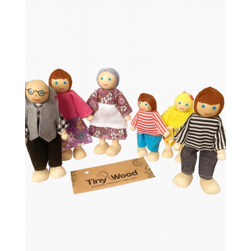 Ahap Aile Kukla Seti  Montessori lhaml Ak Ulu Oyun