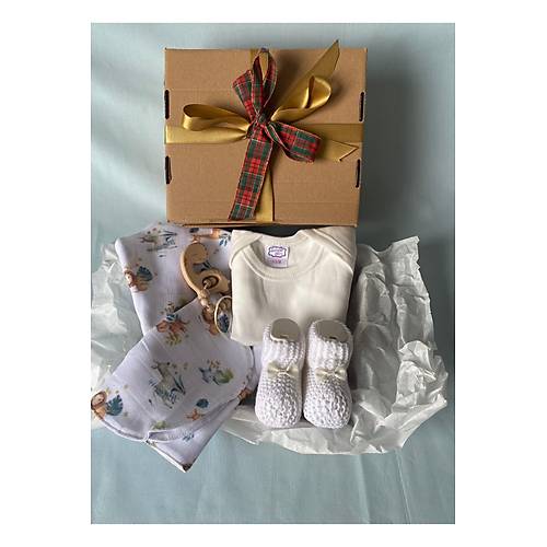 Ho�geldin Bebek | Organik Yenido�an Bebek Hediye Seti (Unisex)