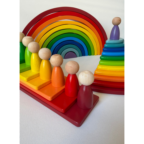 Montessori Waldorf Ah�ap G�kku�a�� Mega Oyun Seti 4 Par�a