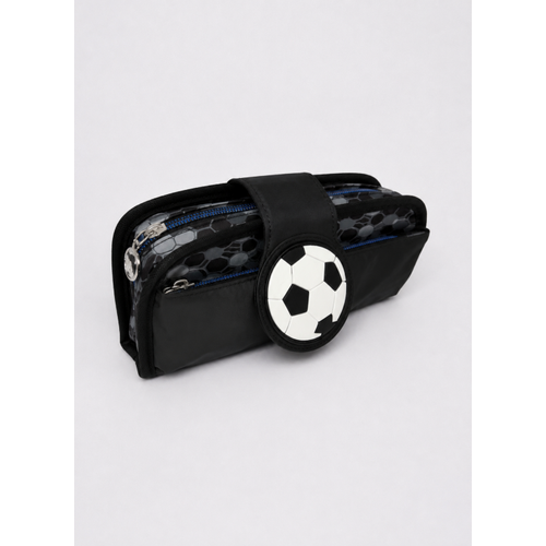 Futbol Temal� 3'l� Okul �anta Seti S�rt �antas� Beslenme �antas� Kalemlik �lkokul Siyah