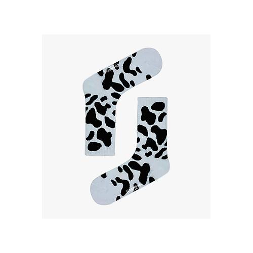 Sweet Milk 5?li Siyah Beyaz Desenli �orap Seti | Unisex Hediye Kutulu �oraplar