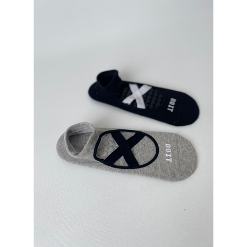 2?li Pilates & Yoga orap Seti ? Kaydrmaz Tabanl Unisex Pamuklu Spor Patik orap