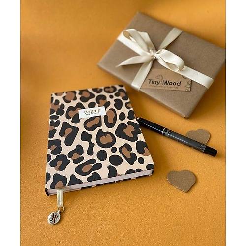 Leopar Desenli A5 izgili Defter | Sert Kapakl 96 Yaprak | Keskin Color