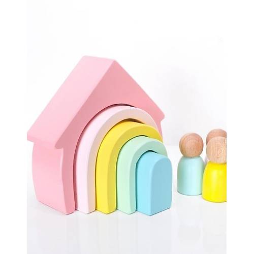 Waldorf Ev Gkkua | Doal Ahap Ak Ulu Oyun Seti Pastel Renk