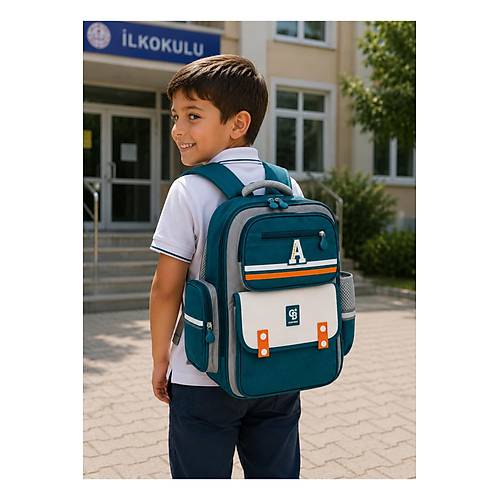 �lkokul �ocuk Okul �antas� �ok B�lmeli Ergonomik S�rt �antas�