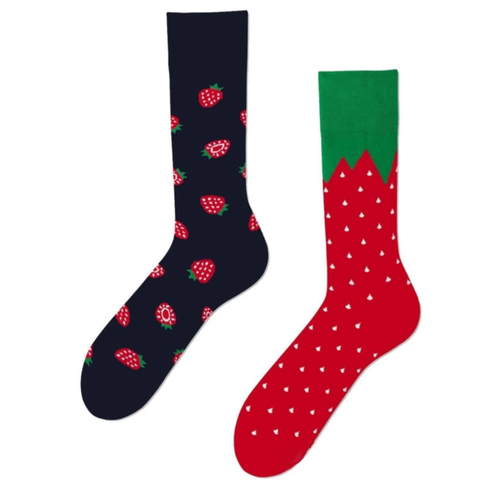 Sa�l� Sollu �ilek Desenli Soket �orap 2?li Set ? %85 Pamuk, 36-42 Numara (2 �ift)