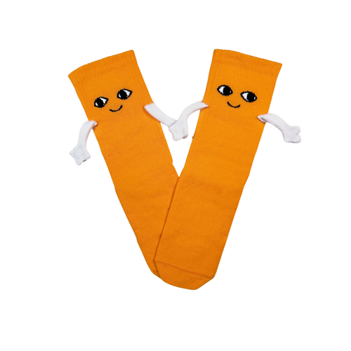 Kadn ? Erkek Mknatsl Elele Tutuan orap (1 Adet) ? Halay eken Kanka orab ? Sevimli Yz Tasarm