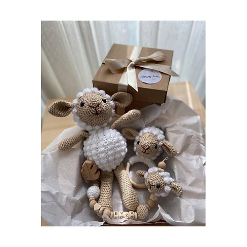 Ho�geldin Bebek | Organik Uyku Arkada��, Emzik Zinciri ve Di� Ka��y�c� Hediye Seti (Unisex)