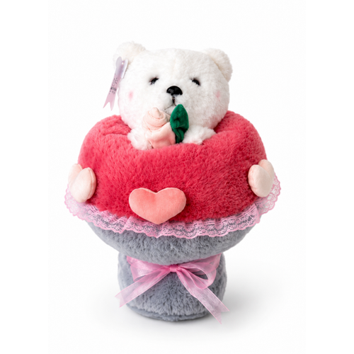 Pelu� Ay�c�kl� Hediye Buketi 40x30 cm