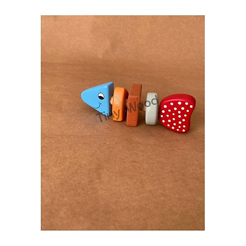 Do�al Ah�ap Bal�k ��ng�rak � El Yap�m�, Montessori Uyumlu Bebek Oyunca�� | Tiny Wood