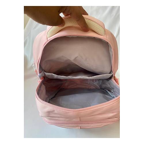 K�z �ocuk �lk��retim �antas� Ultra Hafif ilkokul / Ortaokul Okul 3 l� �anta Seti Pembe-Lila -Gri