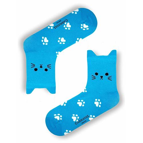 5li Kedi ekilli Renkli orap Seti | Hediye Kutulu Unisex Pamuklu oraplar