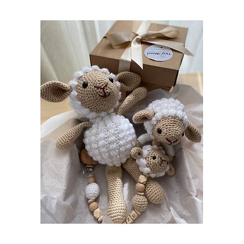 Ho�geldin Bebek | Organik Uyku Arkada��, Emzik Zinciri ve Di� Ka��y�c� Hediye Seti (Unisex)