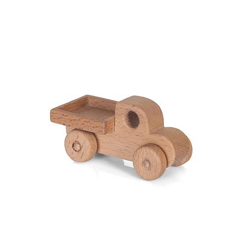 Ah�ap Oyuncak Kamyon Midi 10 cm | Do�al, El Yap�m� Oyuncak Kamyon
