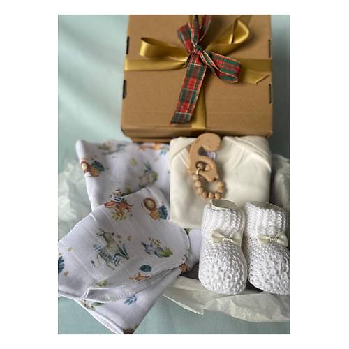 Ho�geldin Bebek | Organik Yenido�an Bebek Hediye Seti (Unisex)