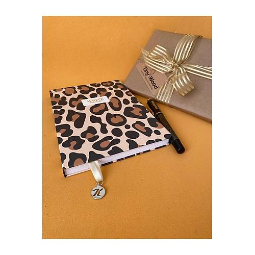 Leopar Desenli A5 �izgili Defter | Sert Kapakl� 96 Yaprak | Keskin Color
