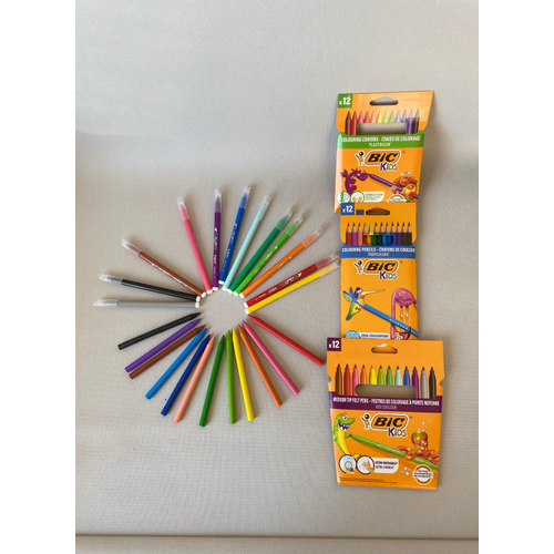 3?l� Boya Seti 12?li Ke�eli Kalem + Kuru Boya + Pastel Boya �ocuk Boyama Seti